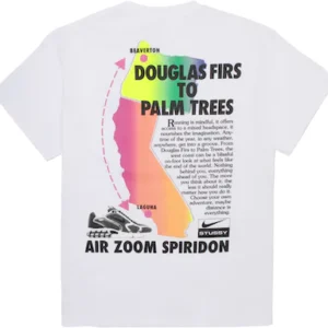 Nike x Stussy Air Zoom Spiridon Douglas Firs To Palm Trees T-shirt