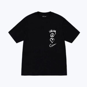 Nike x Stussy Peace, Love, Swoosh Black T-Shirt