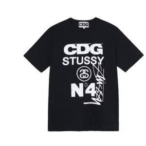 CDG x Stussy Black T-shirt