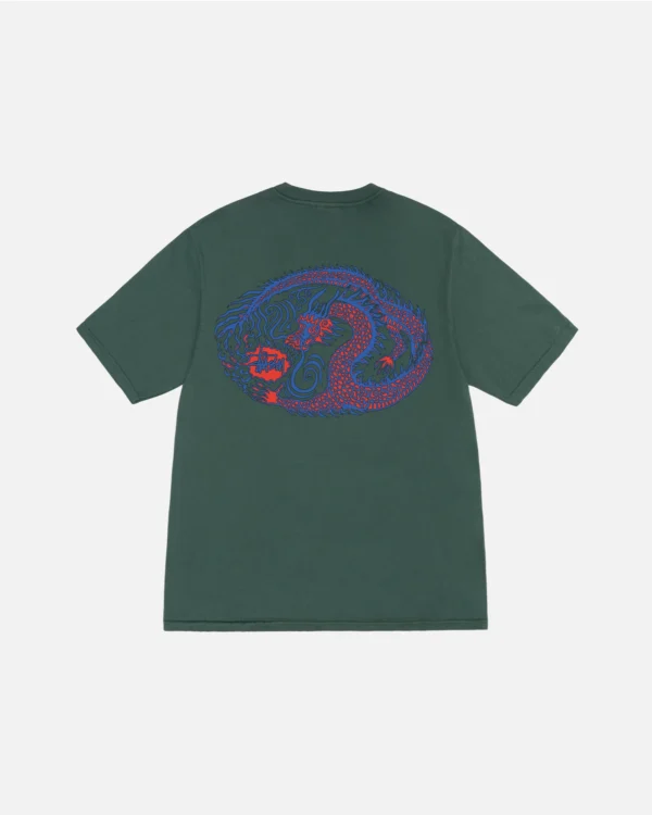 MOSAIC DRAGON TEE PIGMENT DYED