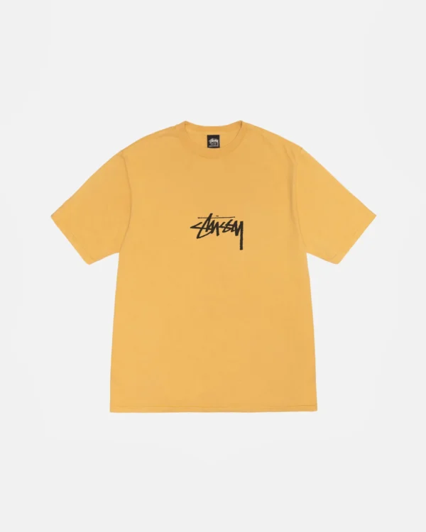 SMALL STOCK TEE PIGMENT DYED HONEY