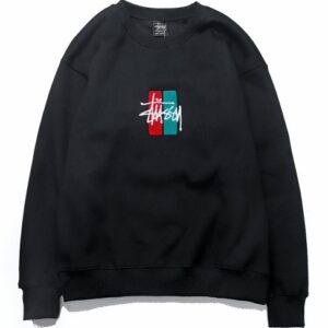 Stussy 2 Bar Stock Embroidered Crew Sweat