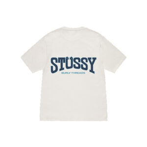 Burly Threads Stussy T shirt Blanc