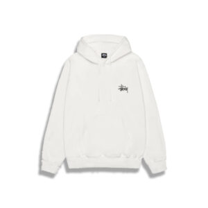 Pull à capuche blanc stussy