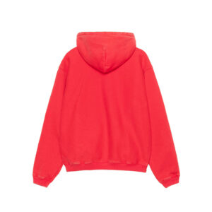 Sweat à capuche zippé Stussy Outline Rouge